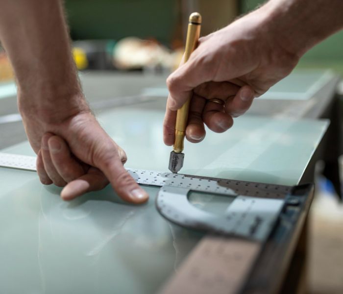 Silk - Screen Printed Glass.